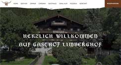 Desktop Screenshot of limberghof.at